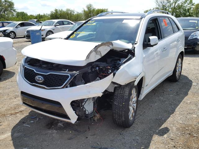 5XYKWDA29CG240144 - 2012 KIA SORENTO SX WHITE photo 2