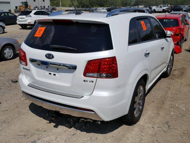 5XYKWDA29CG240144 - 2012 KIA SORENTO SX WHITE photo 4