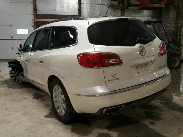 5GAKRCKD3FJ322670 - 2015 BUICK ENCLAVE WHITE photo 3