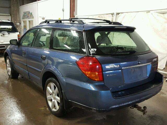 4S4BP61C667307930 - 2006 SUBARU LEGACY BLUE photo 3