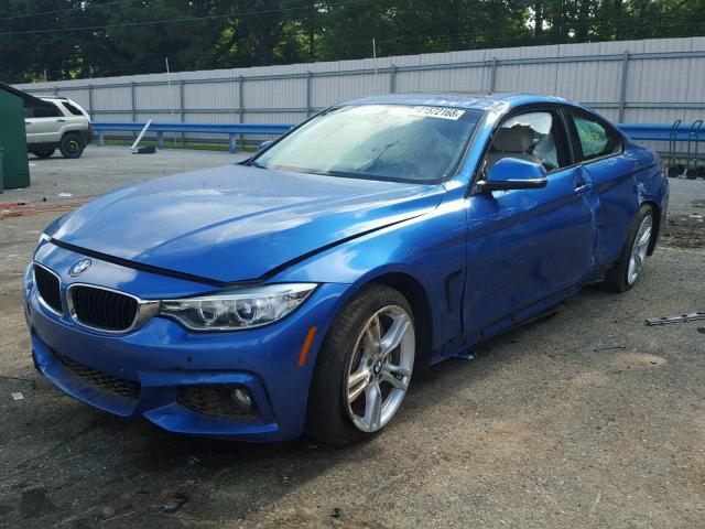 WBA3R1C52GK529381 - 2016 BMW 435 I BLUE photo 2