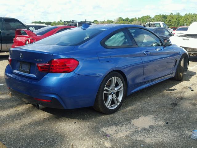 WBA3R1C52GK529381 - 2016 BMW 435 I BLUE photo 4