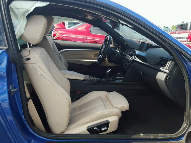 WBA3R1C52GK529381 - 2016 BMW 435 I BLUE photo 5