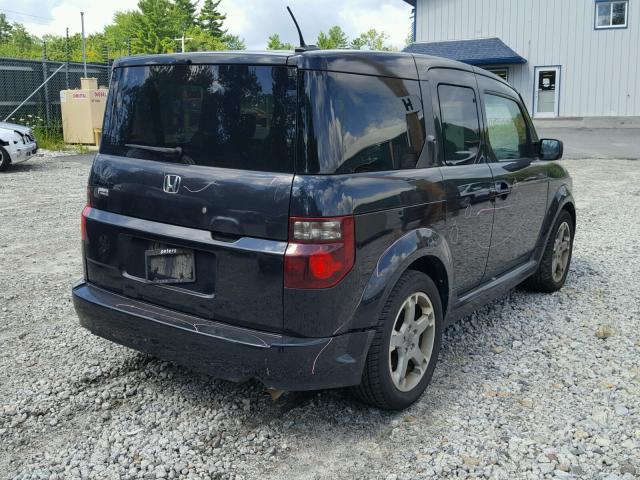 5J6YH17988L011855 - 2008 HONDA ELEMENT SC BLACK photo 4