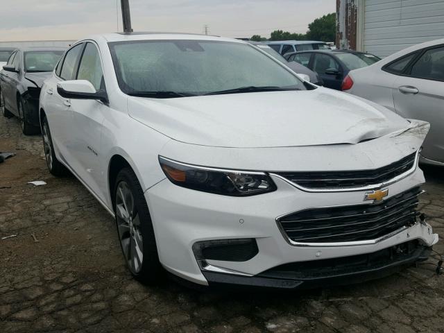 1G1ZE5SX5JF159121 - 2018 CHEVROLET MALIBU PRE WHITE photo 1