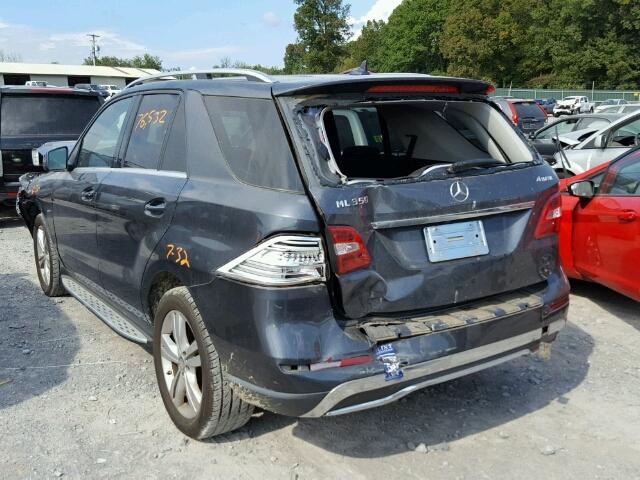 4JGDA5HBXCA033826 - 2012 MERCEDES-BENZ ML GRAY photo 3