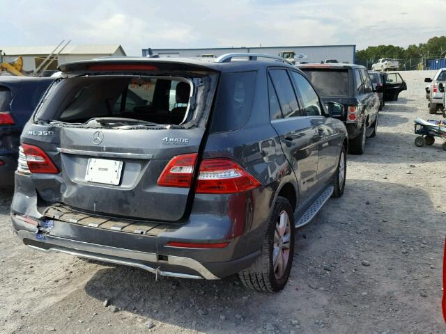 4JGDA5HBXCA033826 - 2012 MERCEDES-BENZ ML GRAY photo 4