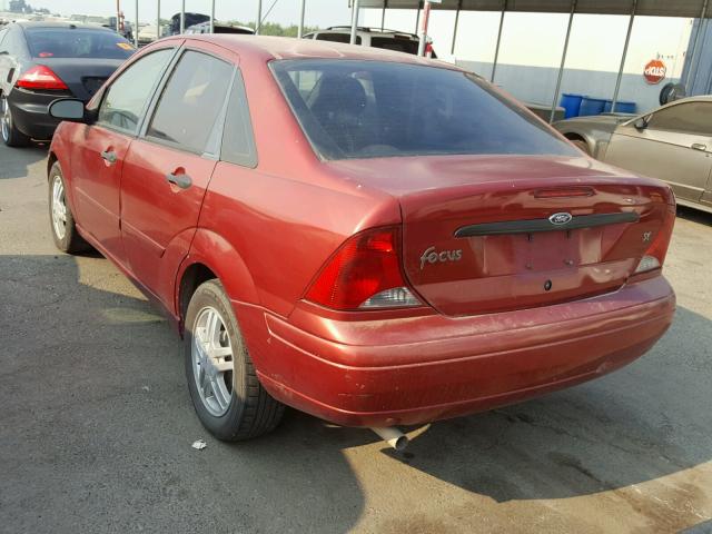 1FAFP34Z44W126497 - 2004 FORD FOCUS SE C BURGUNDY photo 3