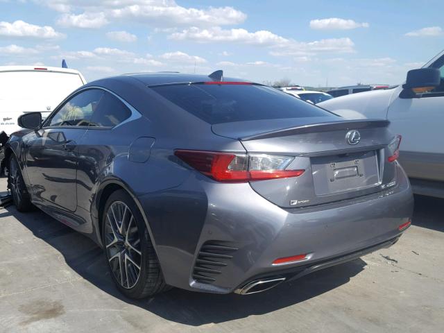 JTHHA5BC2G5003899 - 2016 LEXUS RC 200T GRAY photo 3