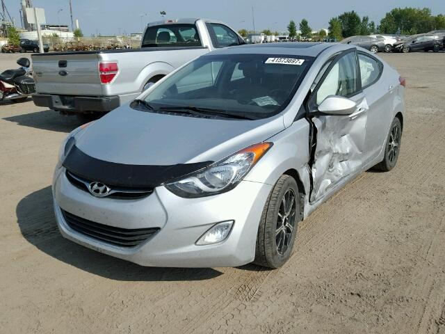 5NPDH4AE0CH088857 - 2012 HYUNDAI ELANTRA SILVER photo 2