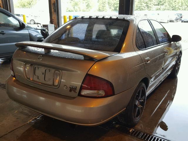 3N1AB51A02L725142 - 2002 NISSAN SENTRA SE- GOLD photo 4