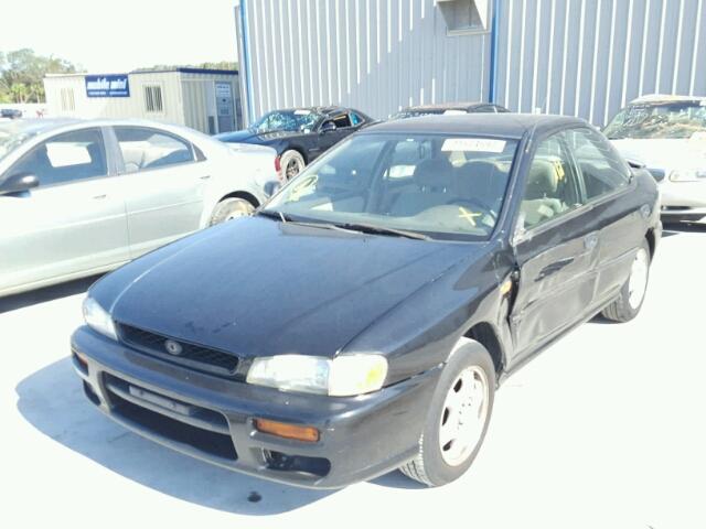 JF1GC435XWH502695 - 1998 SUBARU IMPREZA BLACK photo 2