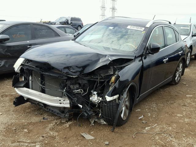 JNKAJ09F28M352041 - 2008 INFINITI EX35 BASE BLACK photo 2