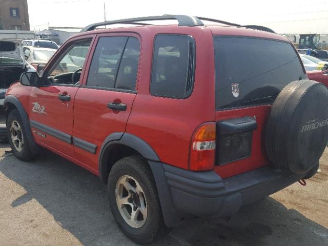 2CNBJ734136937041 - 2003 CHEVROLET TRACKER ZR RED photo 3