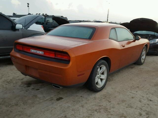 2B3CJ4DG2BH510200 - 2011 DODGE CHALLENGER ORANGE photo 4