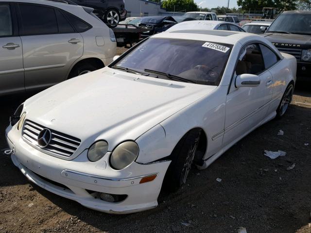 WDBPJ75JX2A026896 - 2002 MERCEDES-BENZ CL 500 WHITE photo 2