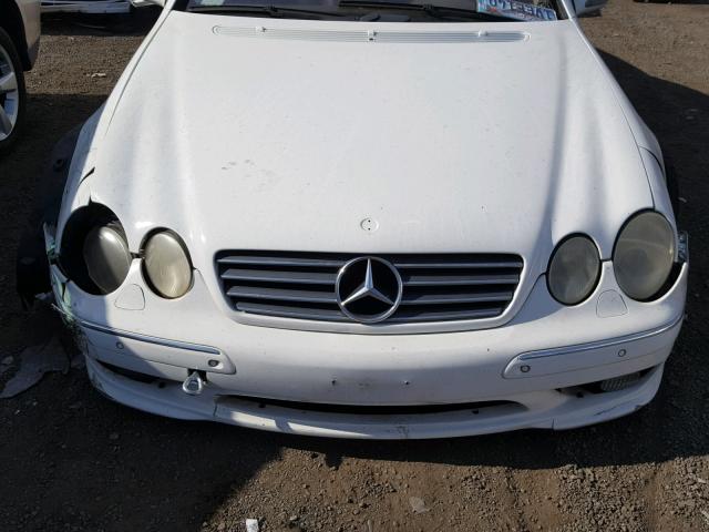 WDBPJ75JX2A026896 - 2002 MERCEDES-BENZ CL 500 WHITE photo 7