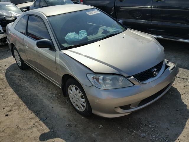 1HGEM22685L006580 - 2005 HONDA CIVIC LX TAN photo 1