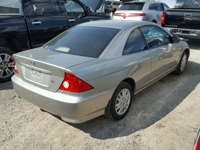 1HGEM22685L006580 - 2005 HONDA CIVIC LX TAN photo 4