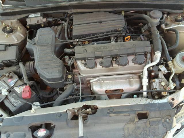 1HGEM22685L006580 - 2005 HONDA CIVIC LX TAN photo 7