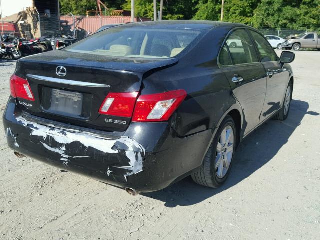 JTHBJ46G072037905 - 2007 LEXUS ES 350 BLACK photo 4