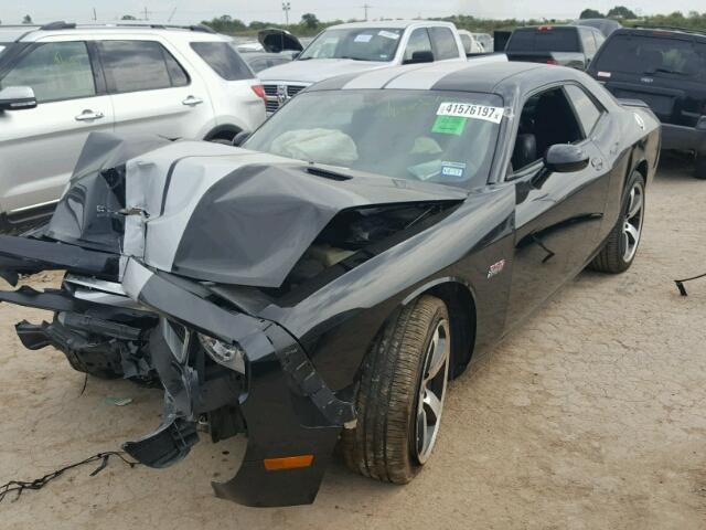 2B3CJ7DJ5BH603810 - 2011 DODGE CHALLENGER BLACK photo 2