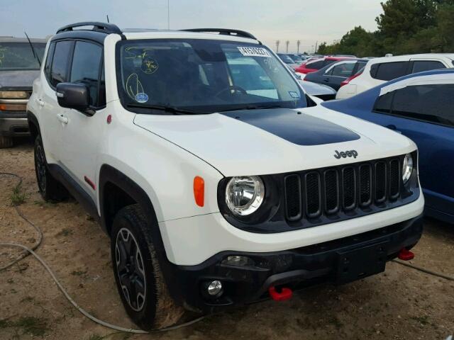 ZACCJBCT0GPD56027 - 2016 JEEP RENEGADE WHITE photo 1