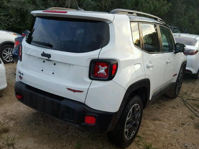 ZACCJBCT0GPD56027 - 2016 JEEP RENEGADE WHITE photo 4