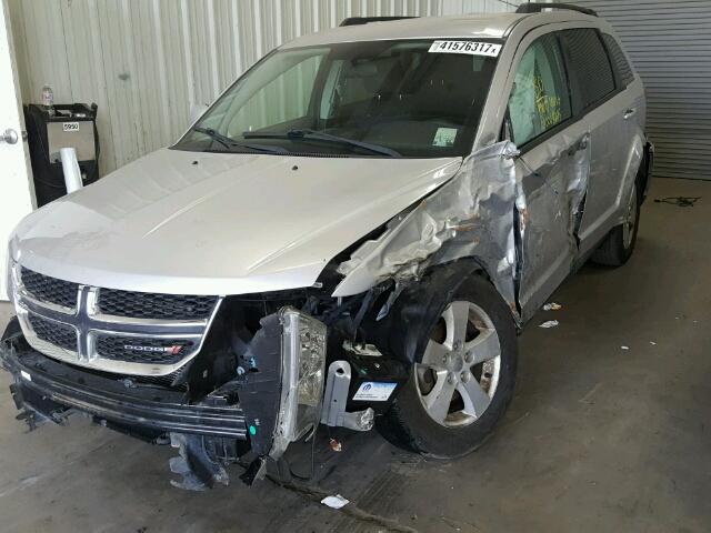 3C4PDCBG2CT285323 - 2012 DODGE JOURNEY SX SILVER photo 2