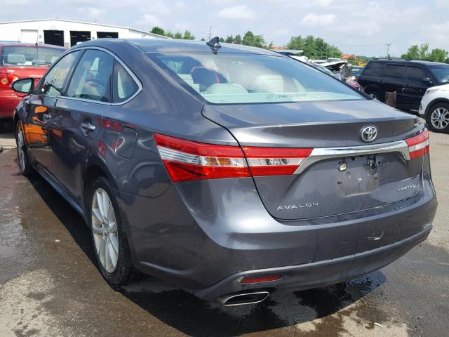 4T1BK1EB0EU136238 - 2014 TOYOTA AVALON BAS Szary zdjęcie 3