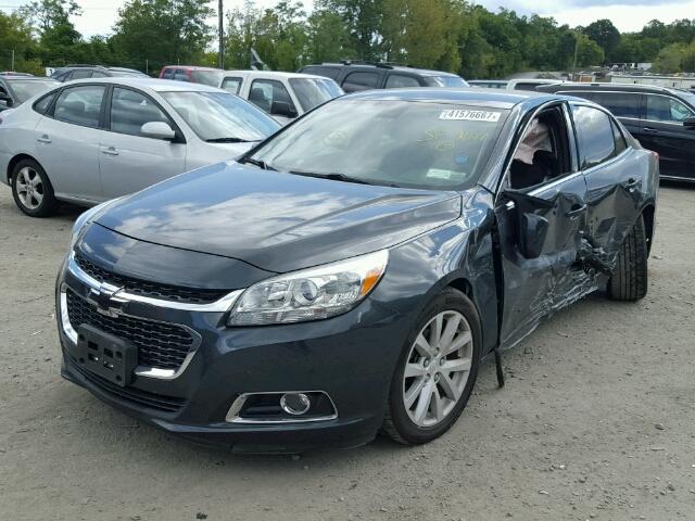 1G11E5SL2EF283198 - 2014 CHEVROLET MALIBU 2LT GRAY photo 2