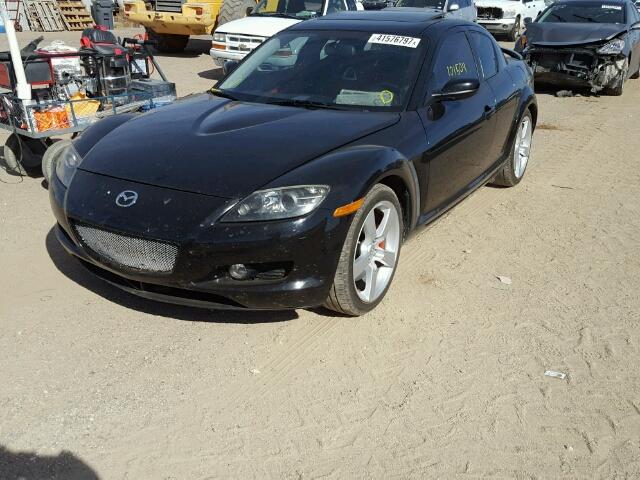 JM1FE17N040110412 - 2004 MAZDA RX8 BLACK photo 2