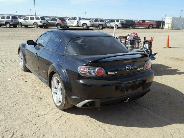 JM1FE17N040110412 - 2004 MAZDA RX8 BLACK photo 3