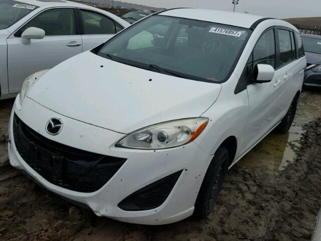 JM1CW2BL6C0111882 - 2012 MAZDA 5 WHITE photo 2