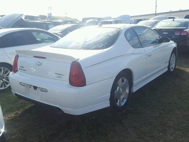 2G1WL15C679177560 - 2007 CHEVROLET MONTE CARL WHITE photo 4