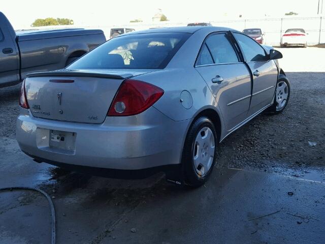 1G2ZG558064209453 - 2006 PONTIAC G6 SE1 SILVER photo 4