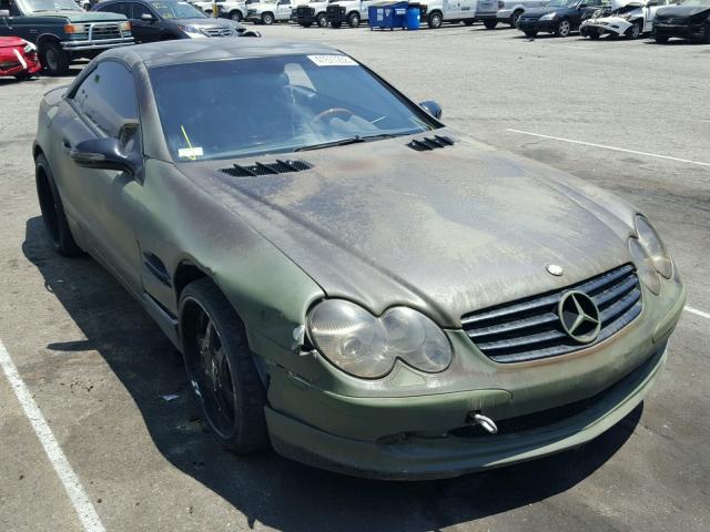 WDBSK75F93F008557 - 2003 MERCEDES-BENZ SL 500R GREEN photo 1