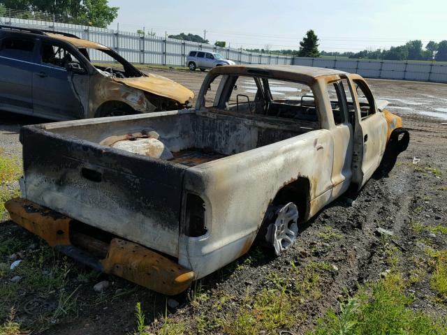 1D7GL42K84S541986 - 2004 DODGE DAKOTA SLT BURN photo 4