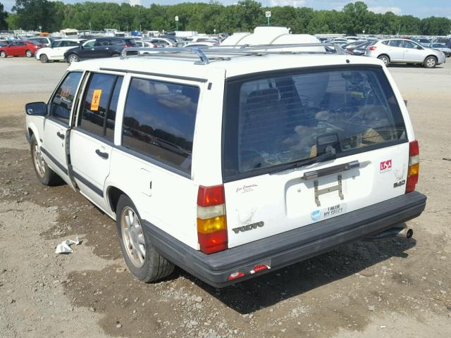 YV1JW8316S3143326 - 1995 VOLVO 940 WHITE photo 3