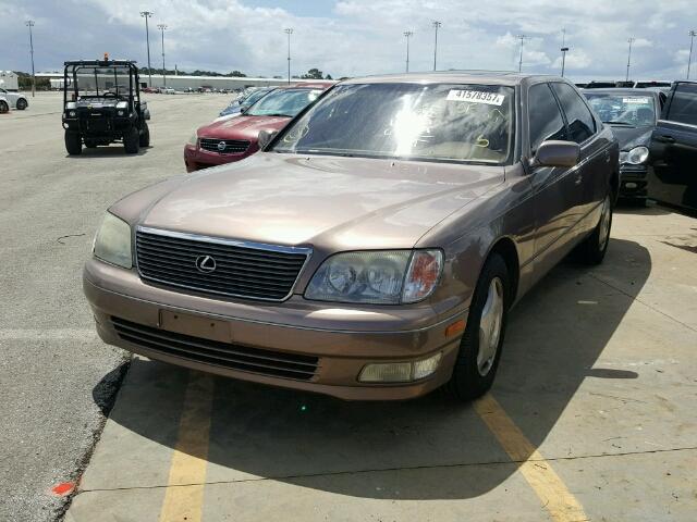 JT8BH28F3Y0179778 - 2000 LEXUS LS TAN photo 2