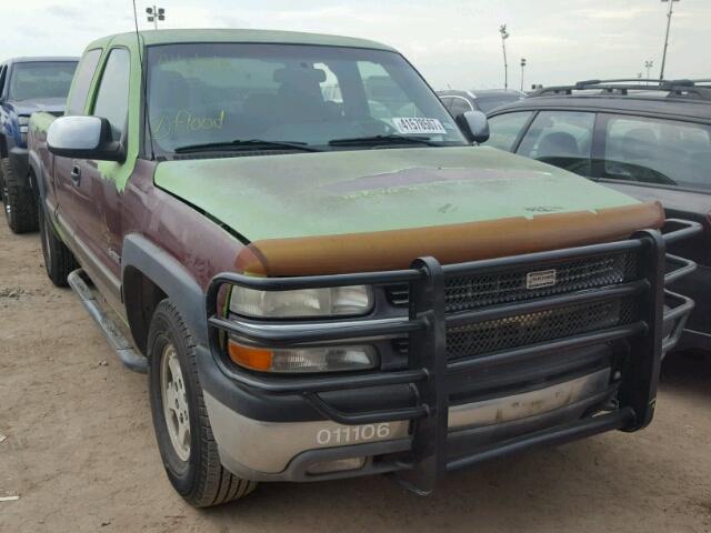 1GCEK19T42E122661 - 2002 CHEVROLET SILVERADO BURGUNDY photo 1