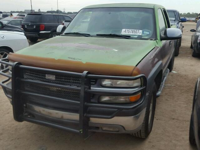 1GCEK19T42E122661 - 2002 CHEVROLET SILVERADO BURGUNDY photo 2