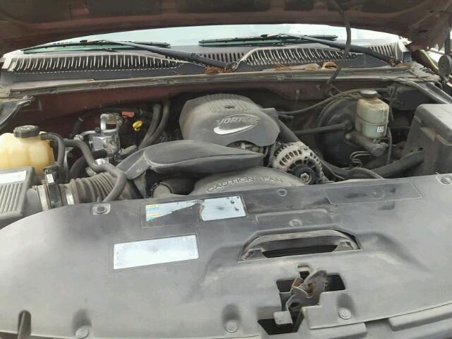 1GCEK19T42E122661 - 2002 CHEVROLET SILVERADO BURGUNDY photo 7