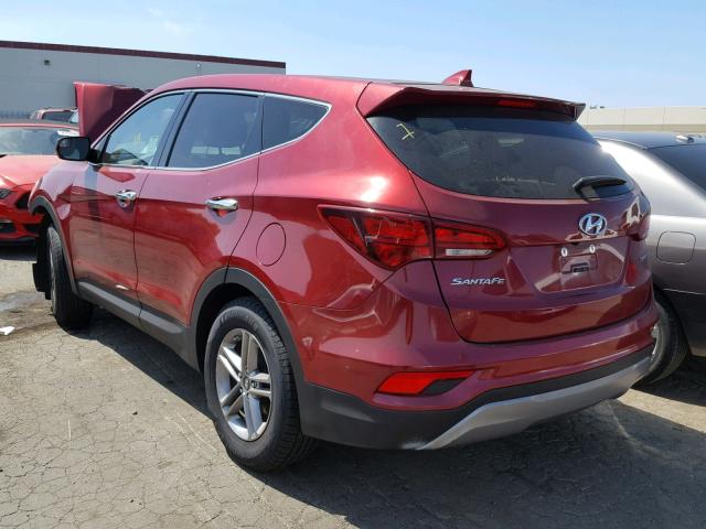 5XYZT3LB7HG433558 - 2017 HYUNDAI SANTA FE S RED photo 3