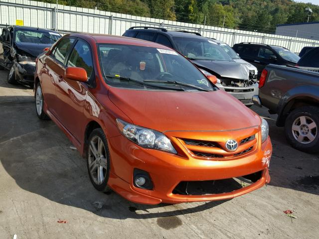 2T1BU4EE5DC099158 - 2013 TOYOTA COROLLA BA ORANGE photo 1