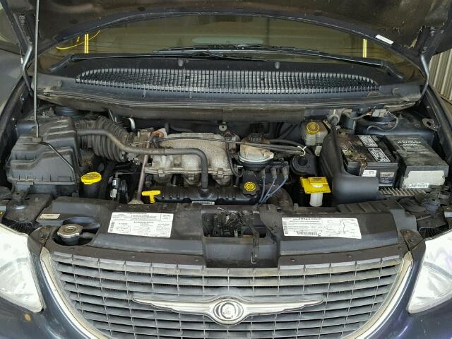 2C4GP54L61R258087 - 2001 CHRYSLER TOWN & COU BLUE photo 7