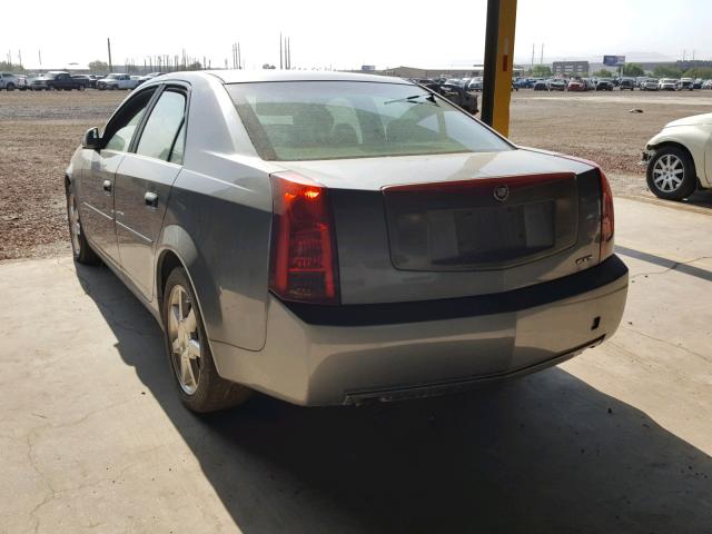 1G6DM577440105204 - 2004 CADILLAC CTS GRAY photo 3