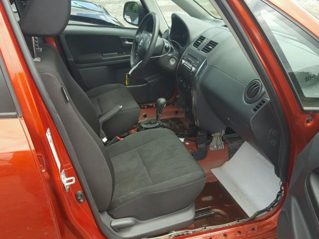 JS2YB5A34A6301572 - 2010 SUZUKI SX4 BASE ORANGE photo 5