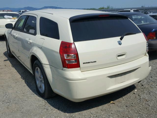 2D4FV48T35H656345 - 2005 DODGE MAGNUM SE WHITE photo 3