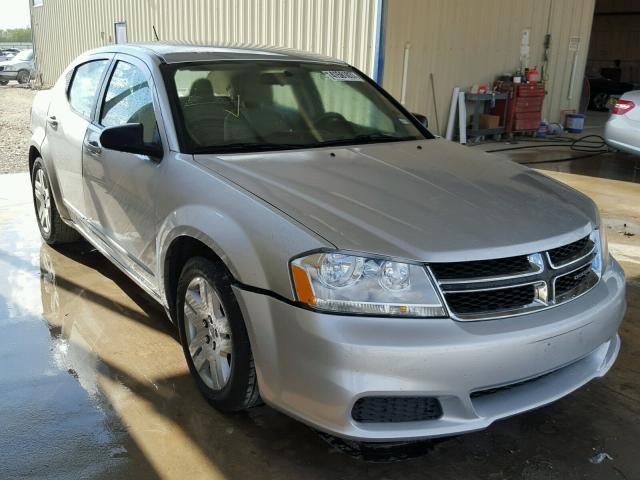 1C3CDZAB6CN136036 - 2012 DODGE AVENGER SE SILVER photo 1